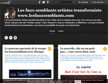 Tablet Screenshot of lesfauxsemblants.com